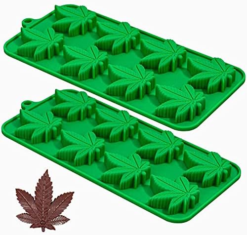 Kamehame Silicone Leaf Chocolate Candy Molds 2 Pack