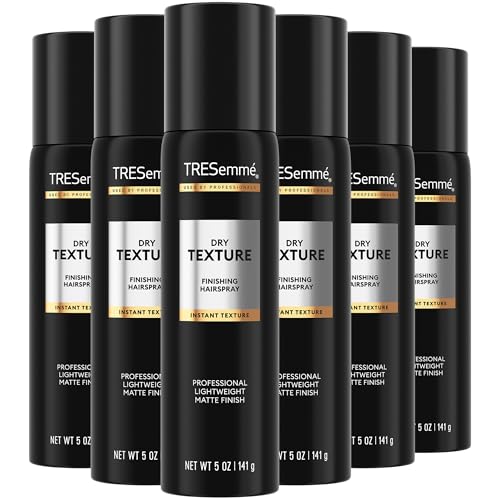 Image of TRESemme Dry Texture Finishing Spray 6-Pack - Matte Finish, Texturizing & Volumizing, 24H Humidity & Frizz Control, 5 Oz Ea