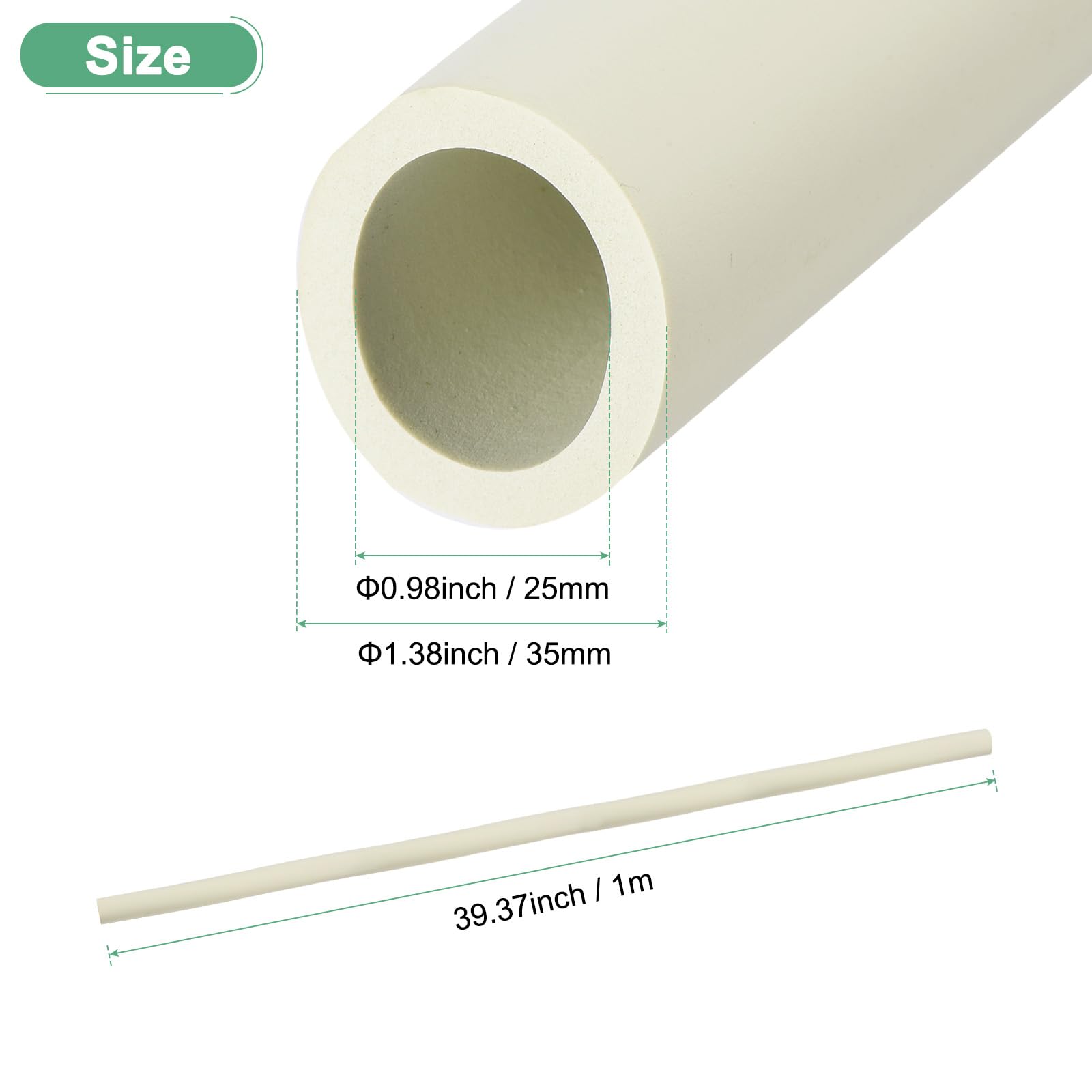 Sourcing Map Tube Laiton Rond 8mm OD 0.5mm Mur Épaisseur