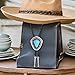 Doitby Bolo Tie for Men Women, Genunie Leather Turquoise Bolo Ties Western Cowboy Necklace Bola Tie Costume Accessories for Men Women