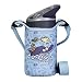 Laken Tritan Kids Leak Free Sports Water Bottle with Jannu Straw Cap, 15 Oz, Kukuxumusu Blue (Cover/Strap)