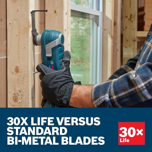 BOSCH OSL114C-10 10-Pack 1-1/4 in. Starlock Oscillating Multi Tool Metal & More Carbide Extreme Plunge Cut Blades for Cutting Iron Bar, Metal, Wood with Nails, Drywall and Tile 6 BOSCH OSL114C-10 10-Pack 1-1/4 in. Starlock Oscillating Multi Tool Metal & More Carbide Extreme Plunge Cut Blades for Cutting Iron Bar, Metal, Wood with Nails, Drywall and Tile - Image 6