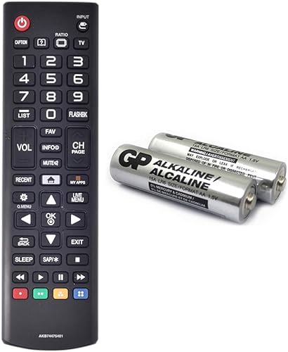 Miniatura 1 de AKB74475401 Reemplazo para control remoto LG para Smart TV 49UF6430 43UF6400 49UF6490 49UF6400 43UF6430 43LF5900 55UF6450 49UF6900 49LF5900 322