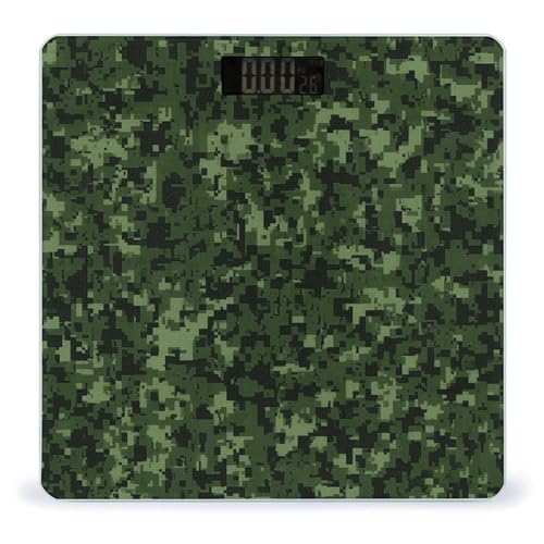 Báscula Digital de Baño Camuflaje Digital Green Army Precisión miniatura 1