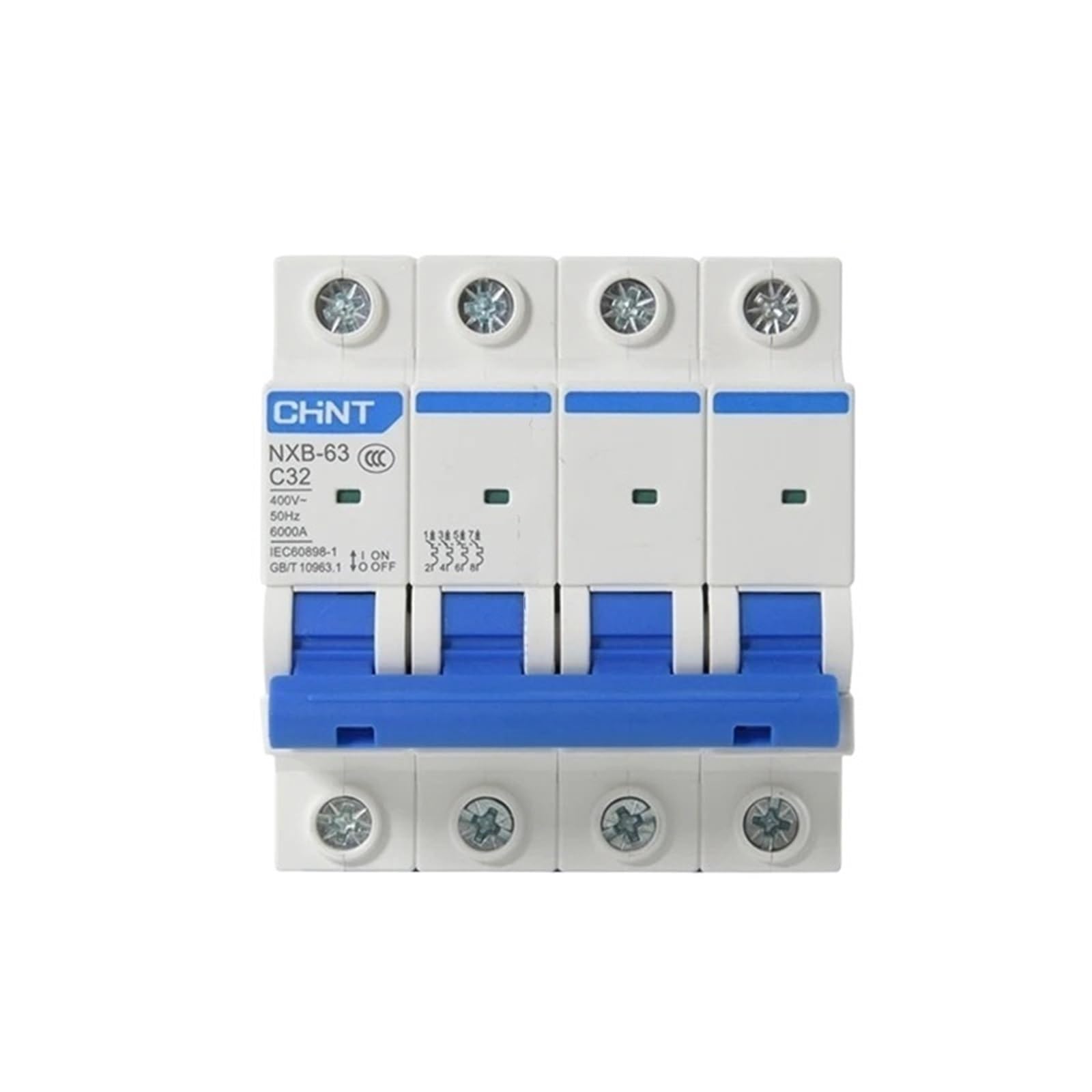NVSFZGIYG NXB-63 4P C 1A 2A 3A 6A 10A 16A 20A 25A 32A 40A 63A Miniature Circuit Breaker MCB DZ47 Household Safety Switch(25v)