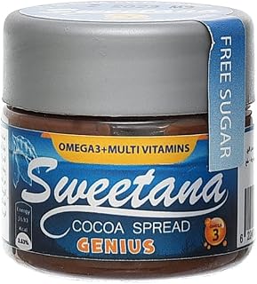 شوكولاتة ستيفيا قابلة للدهن بالاوميجا 3 من سويتانا