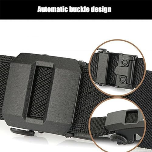 Exteriorm-U Belt, Nylon Ratchet Belt, Tactical Belt With Slide Buckle For Men, Adjustable3