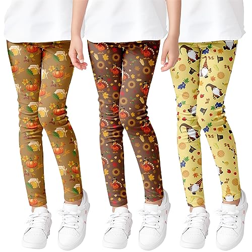 Turkey Printed Workout Pants for Girls, Sports Running Fitness Stretch Leggings Soft 𝗟ounge Yoga Ballet Sweatpant3