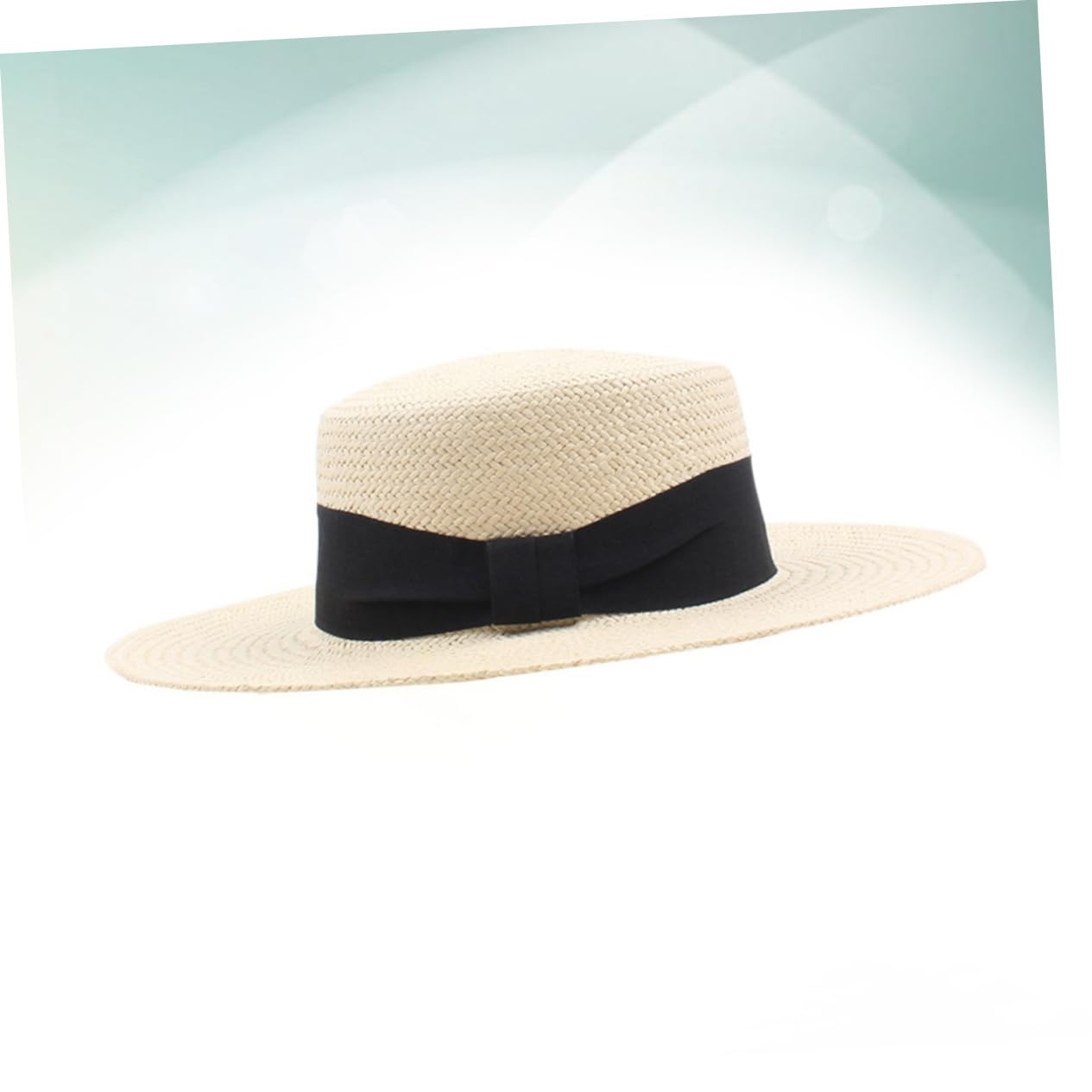 GALPADA Cappello Da Spiaggia in Paglia 2 Pezzi A Larga Protezione Upf 50 Uv Elegante Per Le Vacanze Da Indossare Tutti I Giorni