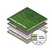 Griclner 0.7inch Realistic Synthetic Artificial Grass Turf Pet Faux Grass Astro Rug Carpet 7FTX13FT Indoor Outdoor Garden Backyard Balcony with Drainage Holes