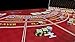 WonAway Casino Mini Baccarat Layout Mat, Professional Gaming Table Mat, Red, 5 Player Positions