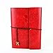 Scrapbook Photo Album, XIUJUAN Vintage Leather DIY Memory Book Handmade Refillable Guest Book, 10.8x8 inches 60 Pages, Birthday Gifts Wedding Anniversary Presents for Women, Butterfly Girl Red Large
