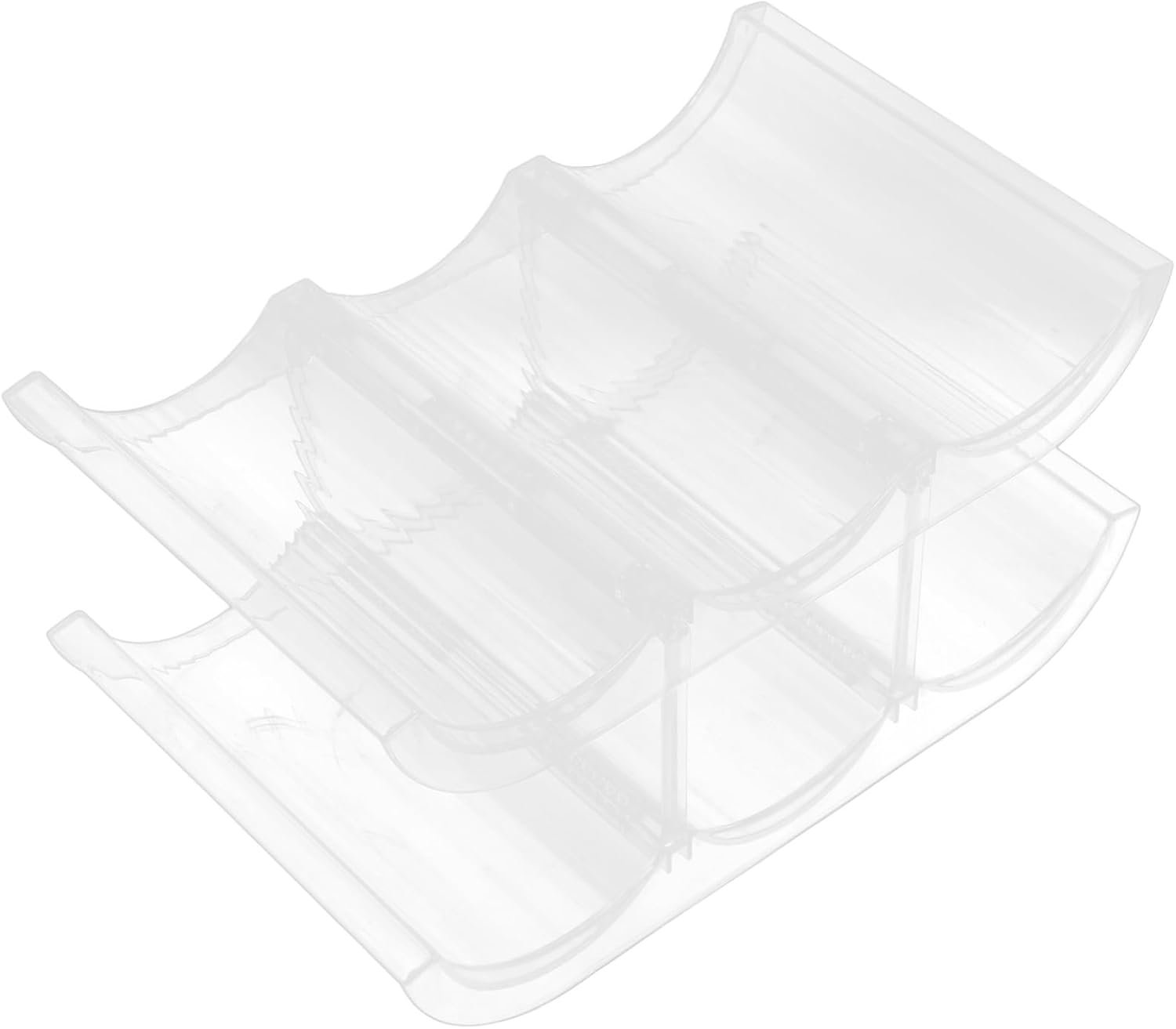Bottle Rack Wine Holder Countertop Water Bottle Organizer Stackable Design Plastic Storage Rack for Kitchen