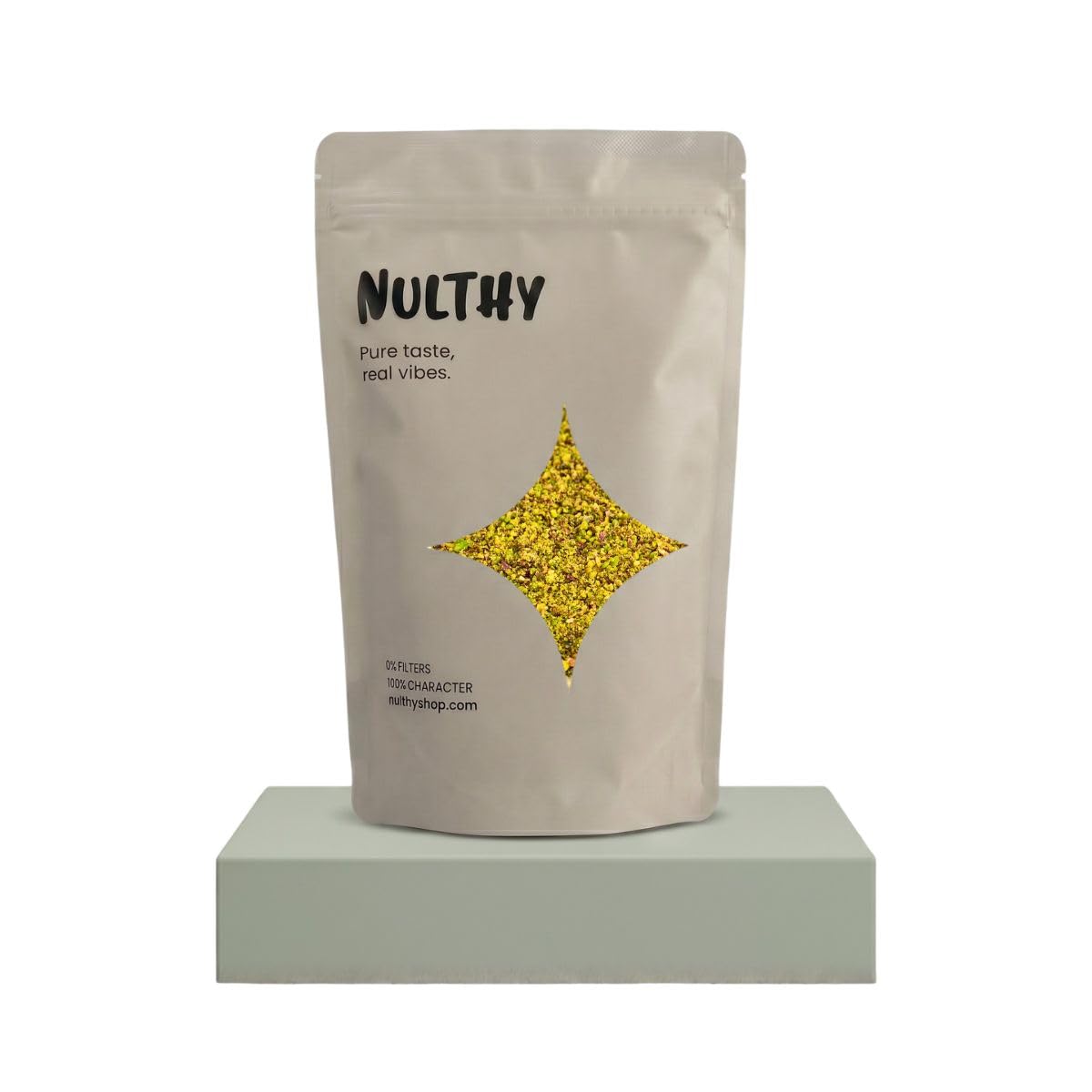 NULTHY 1kg - Harina de Pistacho Natural BIO, Sin Sal Añadida, Frutos Secos Molidos, Origen Ecológico España, Vegano