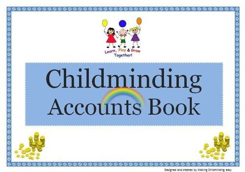 Early Years childminder Accounts book