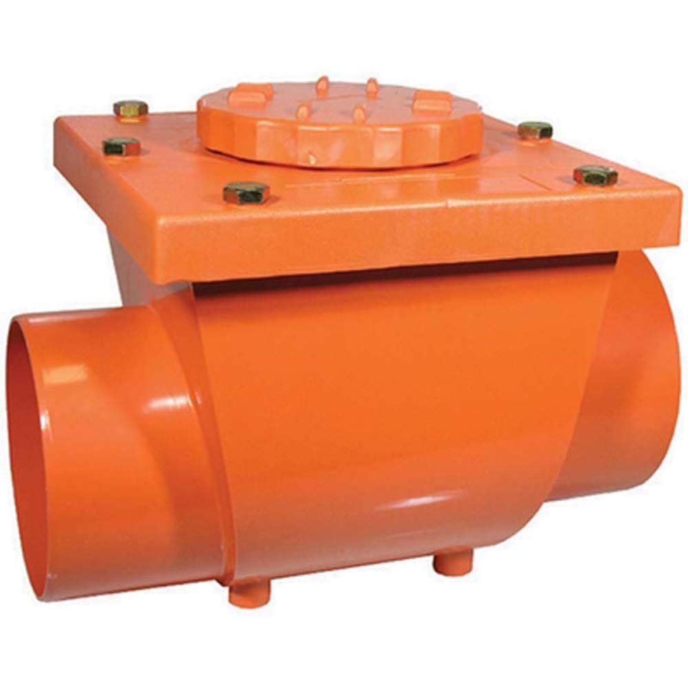 VALVOLA ANTIRIFLUSSO IN PVC ROSSO - Diam. 100