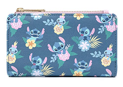 Loungefly Disney Stitch and Scrump Floral Bi-Fold Wallet2
