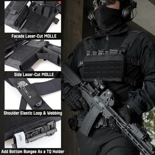 Sac de poitrine de combat Molle idéal pour vos sessions d'Airsoft