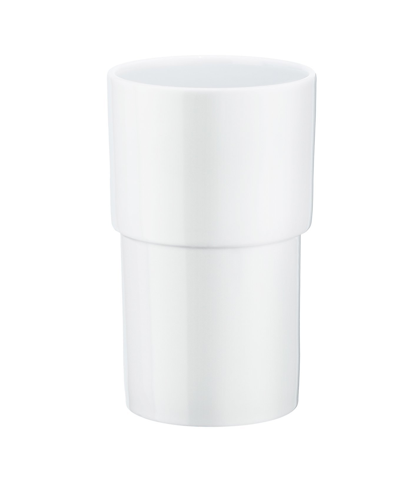 Smedbo Container for Toilet Brush, Porcelain, White, 9 x 14.5 x 25 cm
