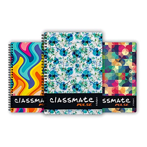 Image of Classmate Long Notebook, Single Line (Pack of 6) Pulse Notebook, Single Line