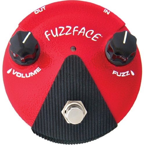 Dunlop FFM2 effet fuzz face mini guitare saturée et distorsion vintage germanium rouge