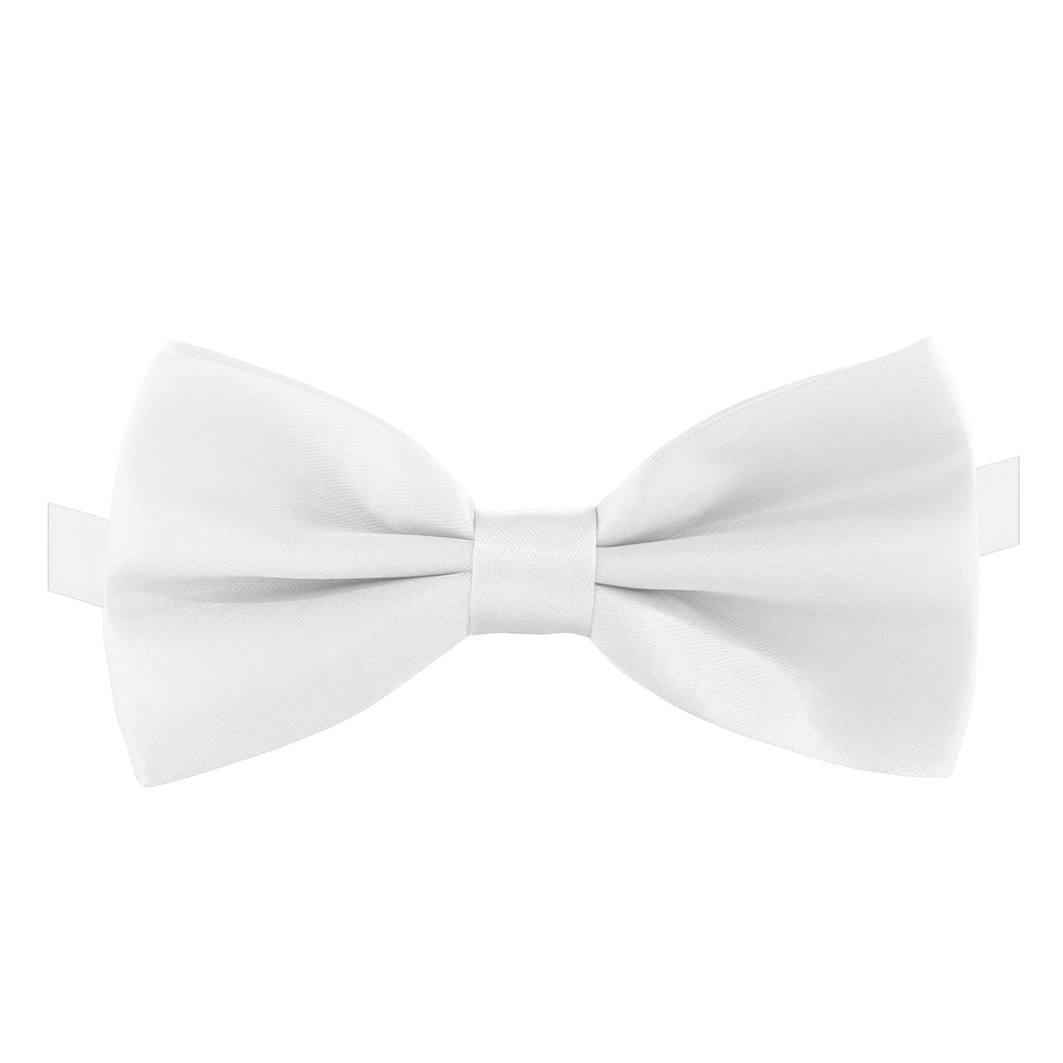 KOOLMOX Dog Bow Tie White, Formal Dog Bowtie with Adjustable Dog Collar for Medium and Large Dogs Cats Pets Wedding Christmas Birthday Party Holiday