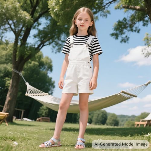 Image of Felix & Flora Toddler Girl Sandals - Little Girl Easter Dress Shoes Lightweight Open Toe Beach Holiday Flats