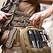 MiOYOOW Tactical Modular Organizer Panel, Elastic EDC Insert Pouch Panel Hook Backed Accessories Holder for Backpack Vest Bag Hook and Loop