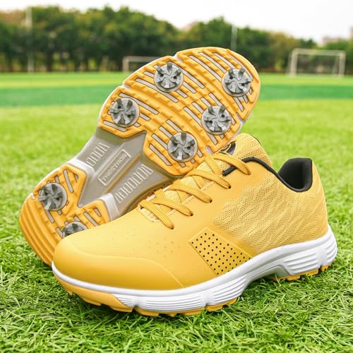 Image of Waterproof Professional Golf Shoes Men Spikes Golf Sneakers Male Outdoor Anti Slip Walking Footwears