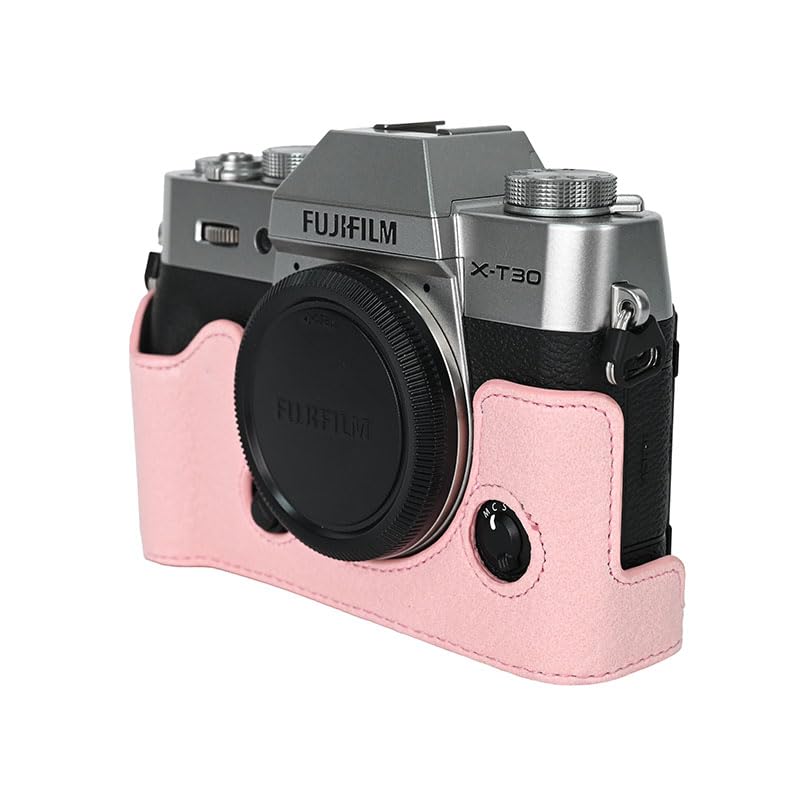 Funda mitad cámara piel PU para Fujifilm X-T30 III miniatura 4