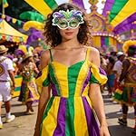 12 Pcs Carnival Mask Paper Bulk Set Carnival Parade Decorations Masquerade Party for Women Men Dress Costume Party - Image 5