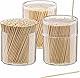 GUSTO [1500 Stück] Zahnstocher aus Bambusholz, runde Zahnstocher aus Holz mit einer Spitze - Formerly Comfy Package