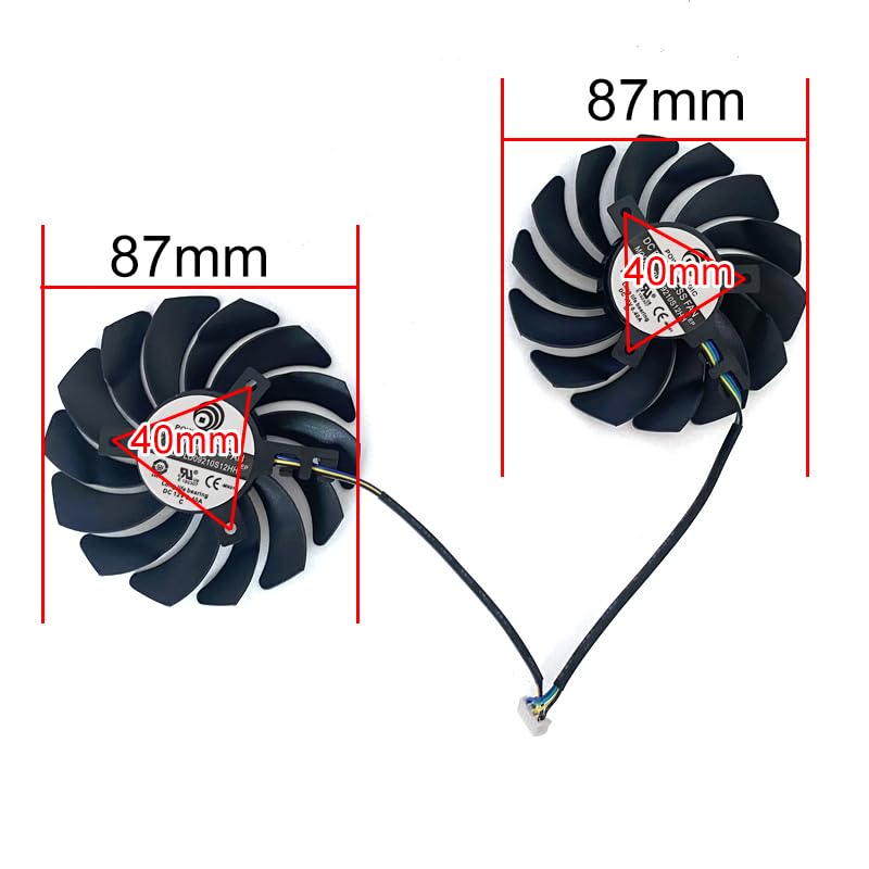 Cooler Fan 87MM PLD09210S12HH 4PIN GPU Fans Compatible with GTX1650 Super 1660 1660Ti X Graphics Card Fan