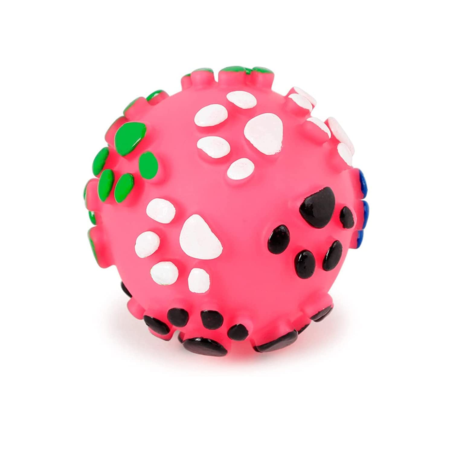 Dog Trust Squeaky Toys for Puppy,Paw Design Ball Shaped Teething, Dog Chew Christmas Small Dogs Squeaker Latex Rubber Soft Ball Chewing Teething Fetching Toy Gifts for Puppy Medium Dog (B0BW4D6ZRL) Amazon Price History, Amazon Price Tracker