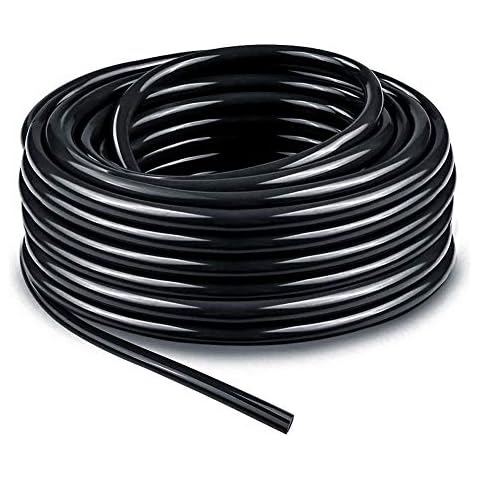 Bonviee 50 FT Blank Distribution Tubing Irrigation Drip Hose, 1/4 Inch Drip Line for Garden Watering System Cover