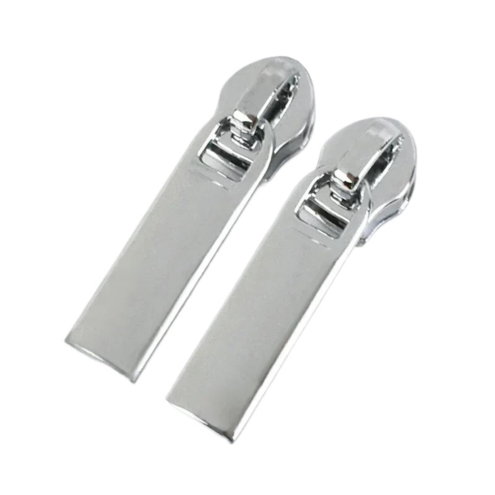 Zipper Pull,Zip Head 20Pcs 5# Zipper Slider Heads for Nylon Zippers DIY Sewing Accessories(Chrome)