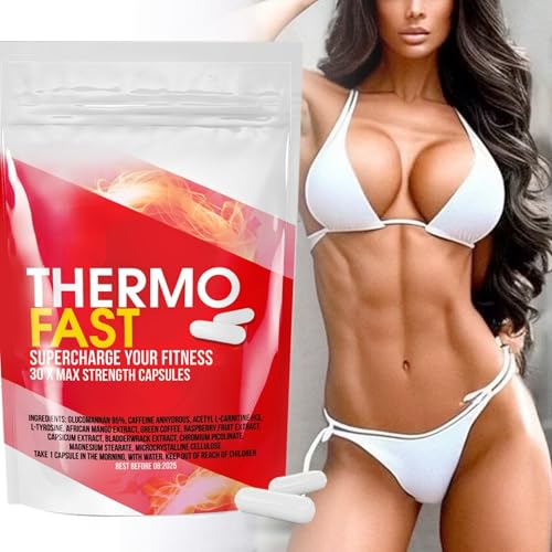 Thermo Fast Capsules for Metabolism & Weight Management Support | 30 Vegan Capsules | Supercharged Energy Boost, Natural Strong Fat Burner, Caffeine Powered | UK Made | Plant-Based Supplement - Image 4