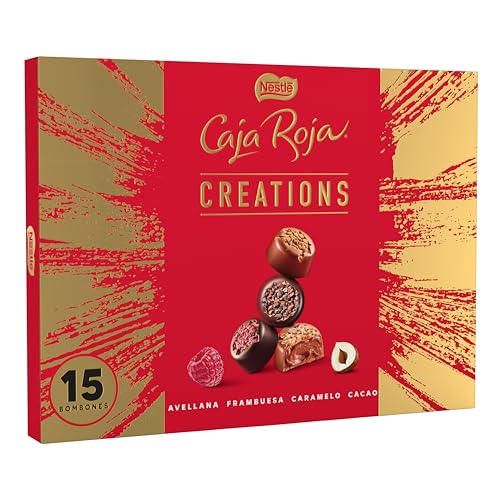 NESTLÉ CAJA ROJA Creations Bombones Chocolate con Leche Estuche 186 g