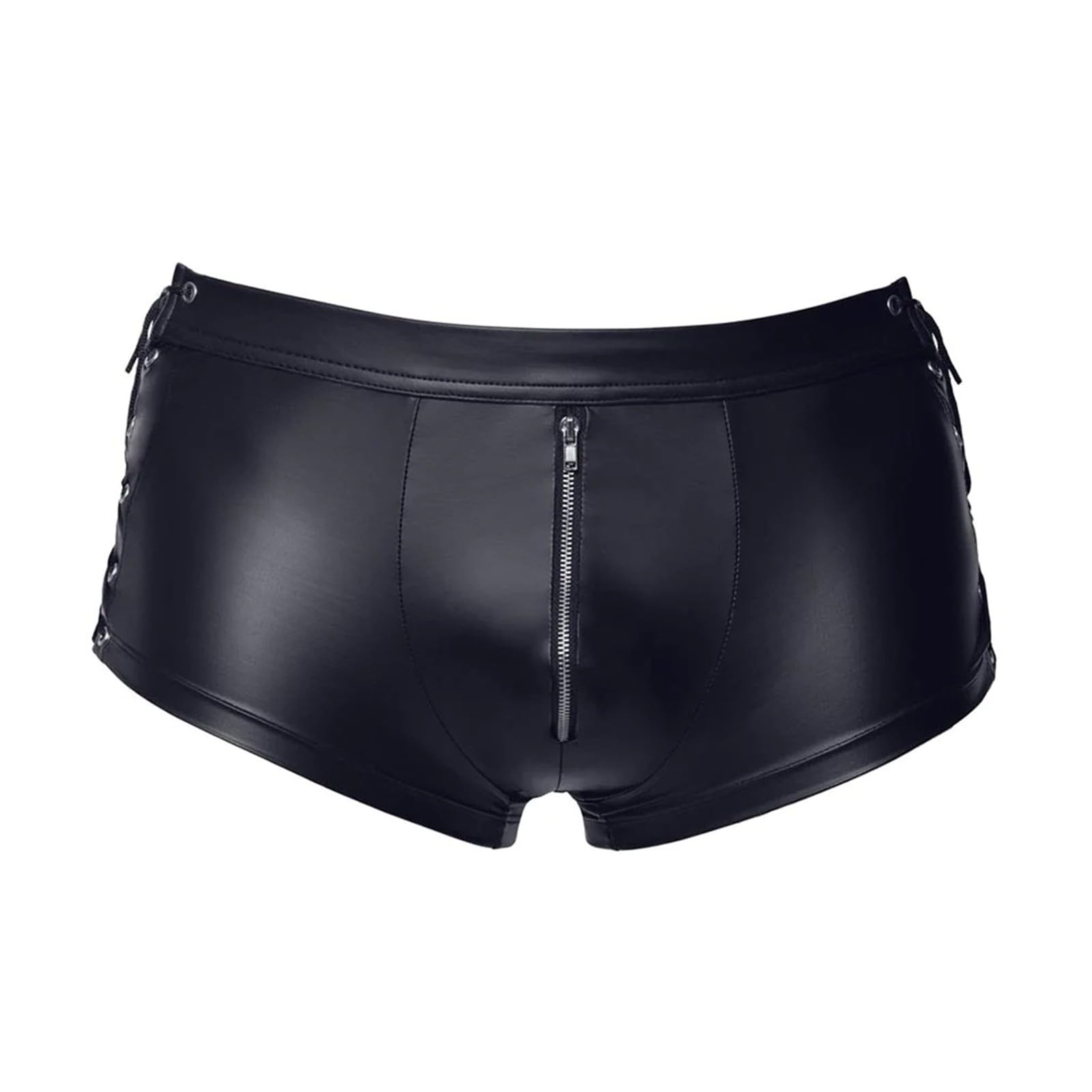 Latex Chemises de fitness en cuir verni pour homme - Manches courtes - Lingerie effet mouillé - Maillot de corps en maille - Clubwear Swinger-Club Kinkywear Techno - Tenue pour homme
