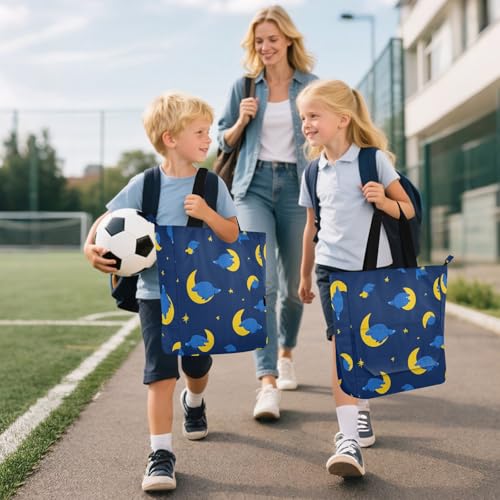 Bolsa de libros minimalista y resistente con cremallera para la playa o universidad 6