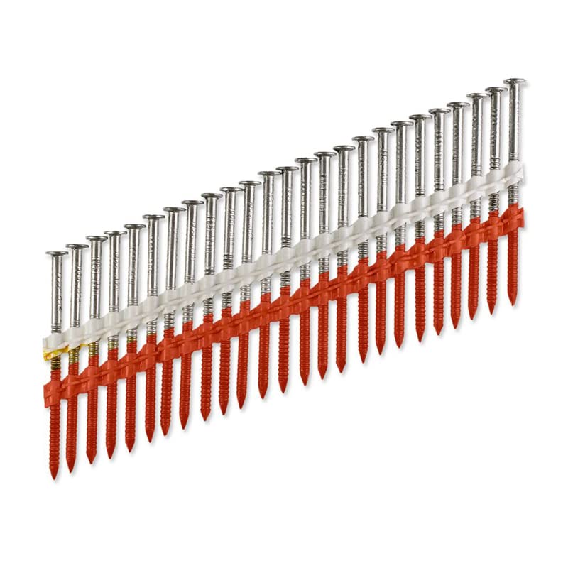 Simpson Strong-Tie S10A300CNJ 20°–22° Plastic Strip, Full Round Head, Ring-Shank Nail — 3 in. x .131 in. Type 304 (1000-Qty)