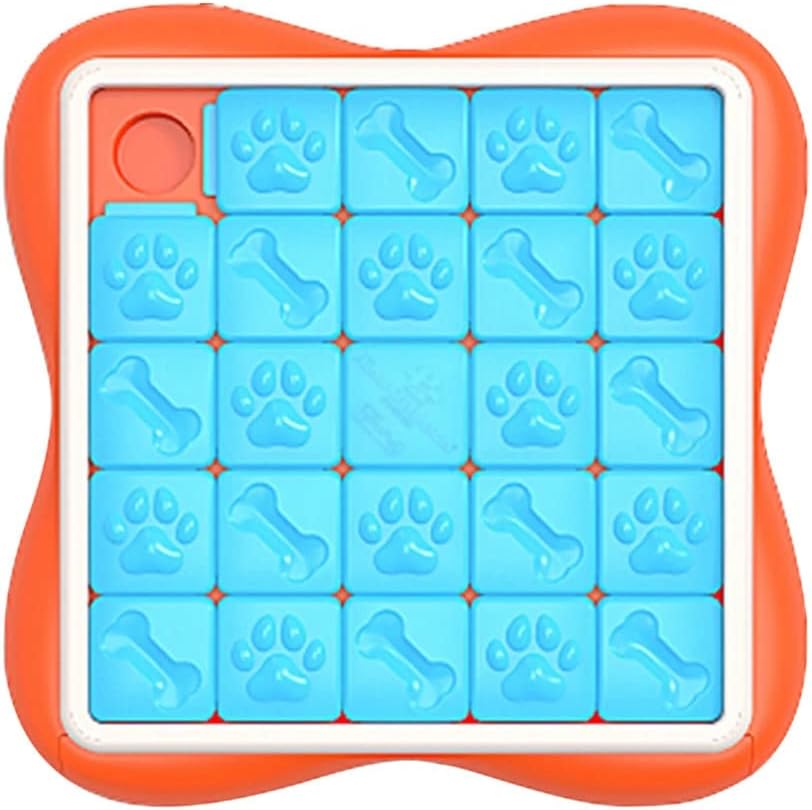 Dog Toys Gift Food Feeder Interactive Game Home Portable Slow Dispensing Intelligence Floor (Color : C, Size : One Size) (A One size)