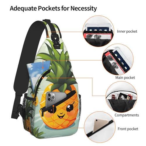 Morrales de senderismo Sling Bag para mujeres y hombres miniatura 5