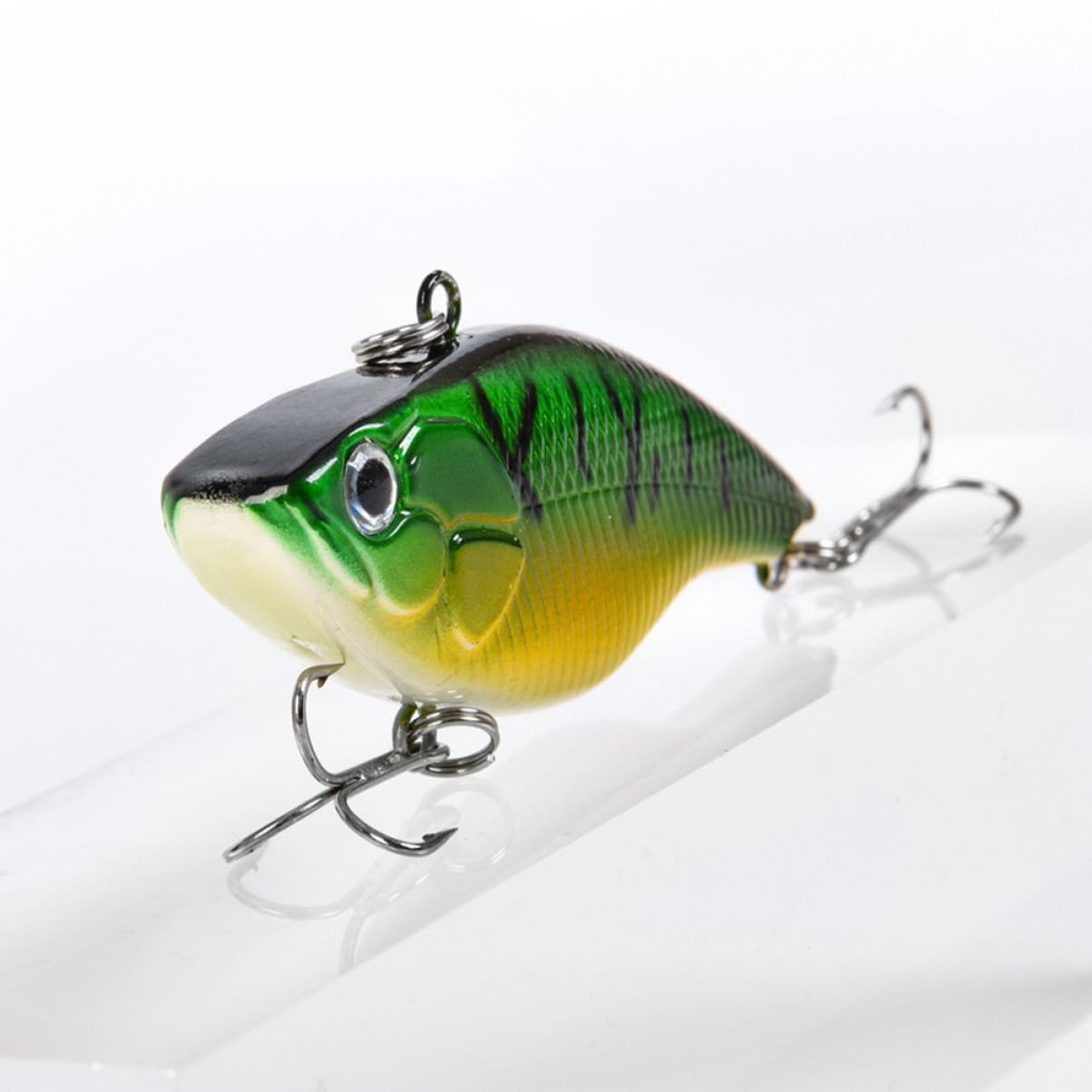 Toddmomy Appât Vibré Mini Appâts De Pêche Leurres De Pêche Artificiels Leurres De Pêche Flottants Green