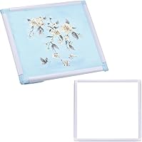 Vista 31 de PATIKIL Aros de bordado, marco universal de aro para bordar, reutilizable, cuadrado, rectangular, de plástico, para manualidades, costura