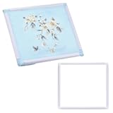 PATIKIL Embroidery Hoops Universal Clip Embroidery Hoop Frame Reusable Square Rectangle Plastic Clip Frame Embroidery Hoop for Art Craft Sewing(17 x 17 Inch)