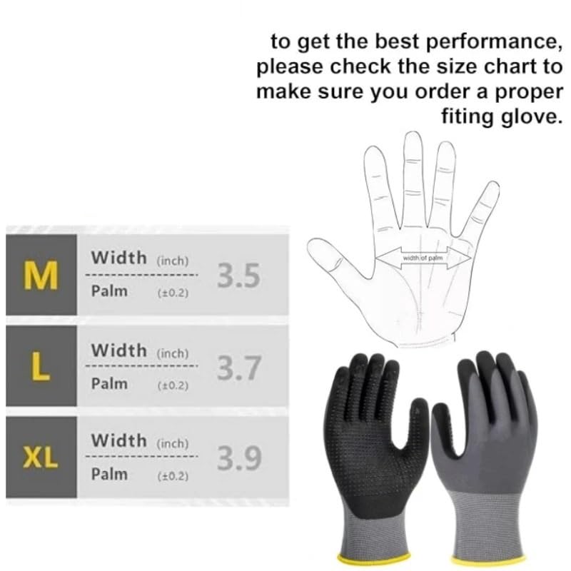 Générique Gants de travail en tricot, protège-mains respirant