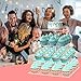 YestBuy 4 Tier Acrylic Cupcake Stand, Premium Cupcake Holder, Acrylic Cupcake Tower Display Cady Bar Party Décor â Display for Pastry(4.7