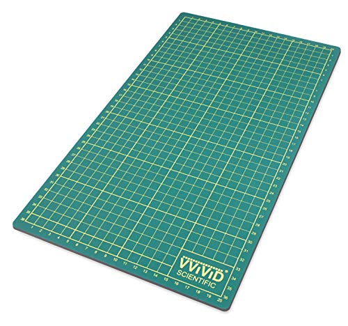 VViViD Green Self-Healing 14 Inches x 8.25 Inches Gridded & Ruled Cutting Mat