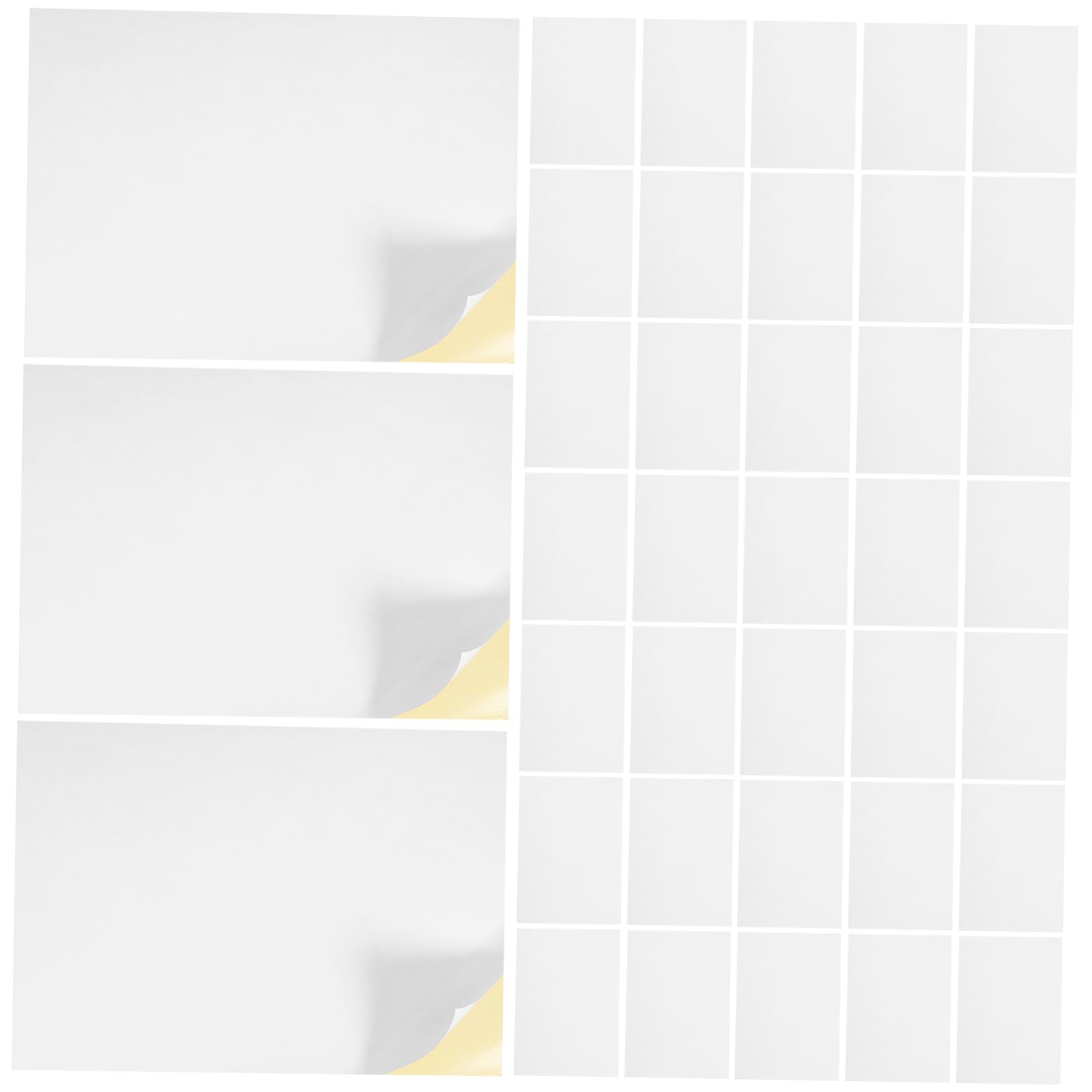 Etiquetas Autoadhesivas A4 de Color Claro para Impresora 100 Hojas | Superficie Lisa, Fácil de Pegar y Retirar, Papel Adhesivo para Correo, Impresión Láser E Inyección